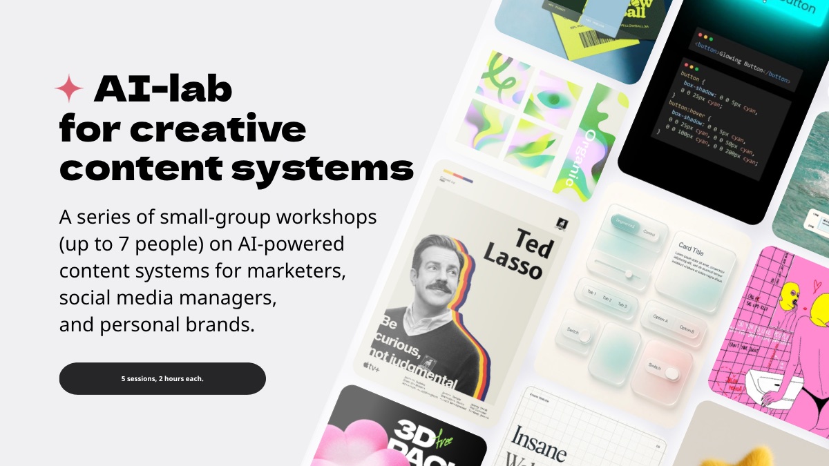 AI-Lab for creative content systems preview